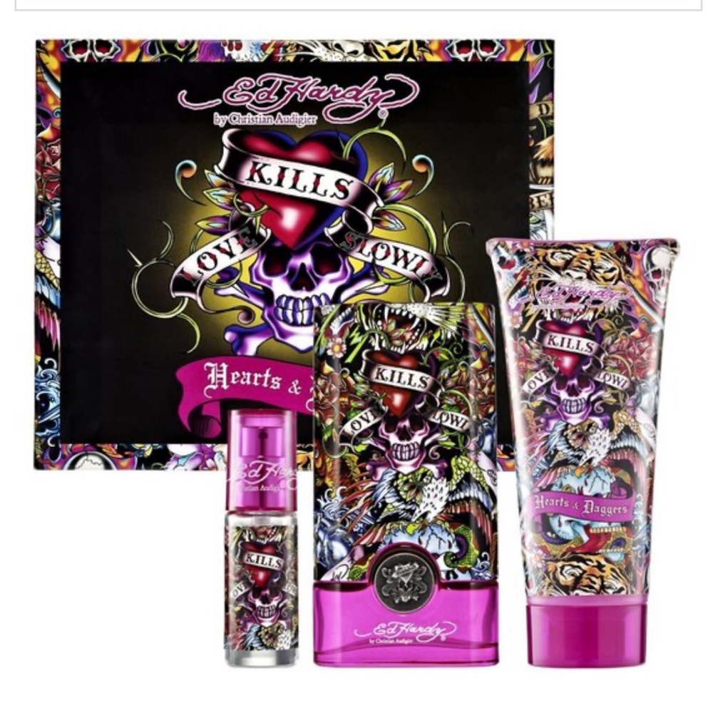 Ed Hardy FULL SET - Love Kills Slowly - Hearts and Daggers FULL SET